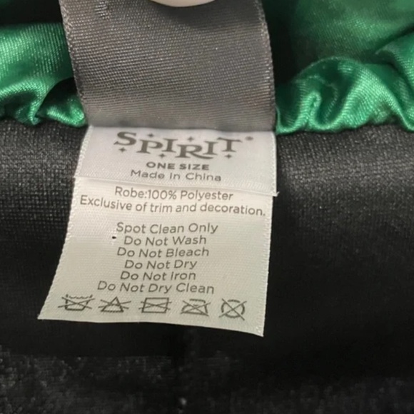 Harry Potter Slytherin Hooded Hogwarts’ Cape Adult One Size Black/Green - Picture 9 of 11